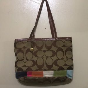 Multicolor Coach purse